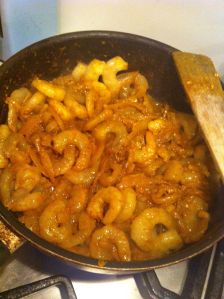 Biryani prawn mixture