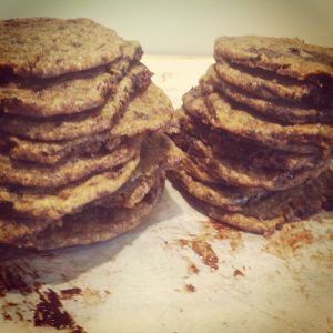 Vegan choc chip cookies