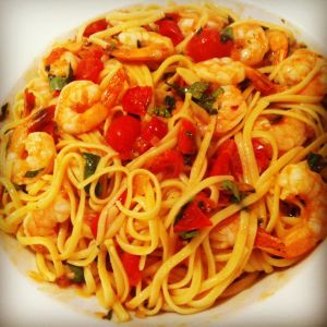Prawn pasta