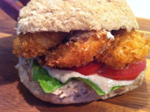 panko prawn sandwich